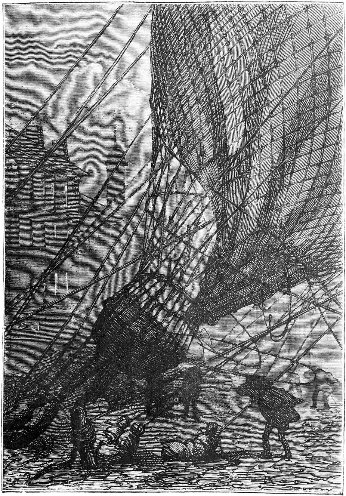 “They met beside the basket.” Engraving by Jules Férat, volume 1